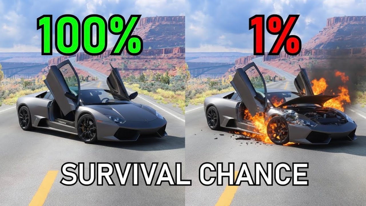 Realistic Survival Chance Crash Testing Ep.45 | BeamNG.drive