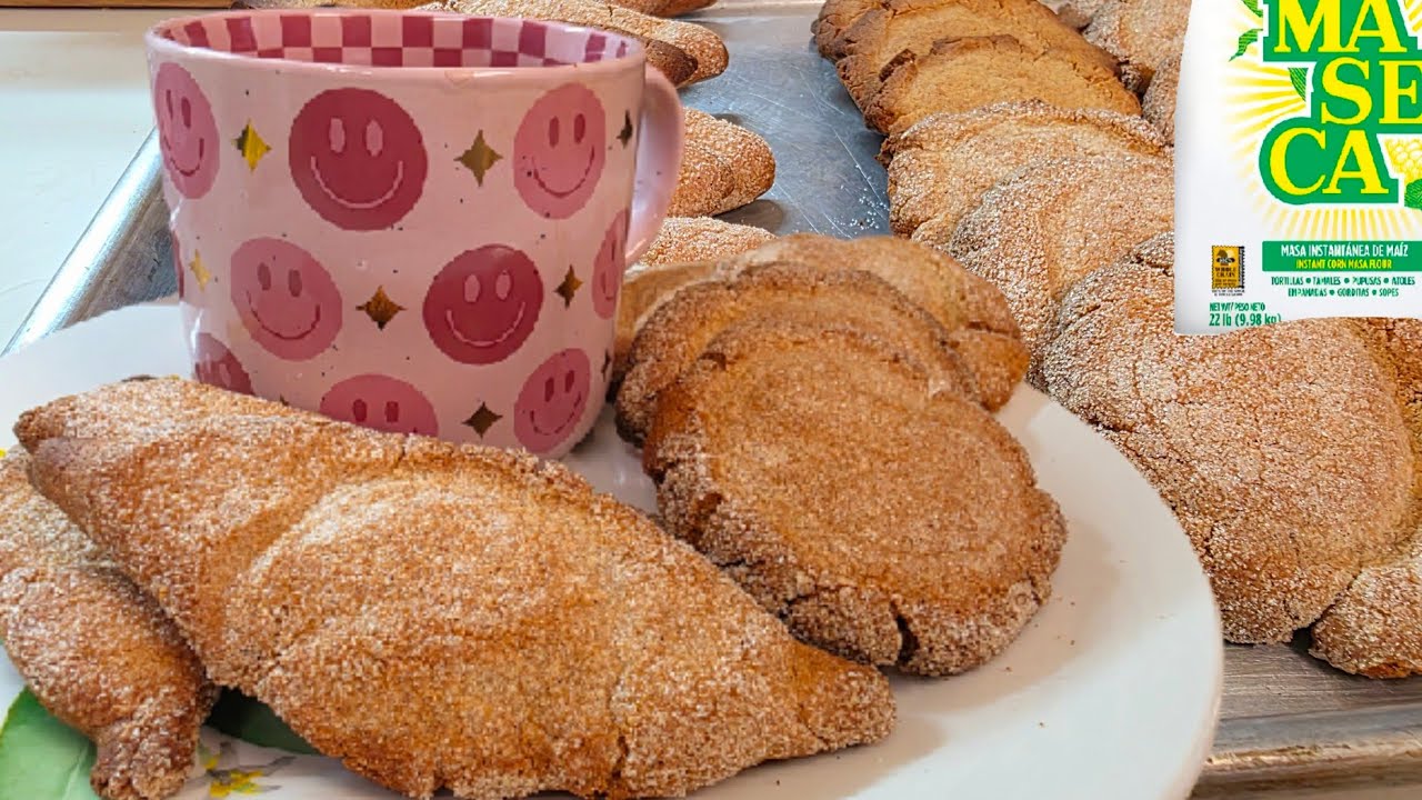 GALLETAS de Maseca  Caseras para el CAFE con PAN