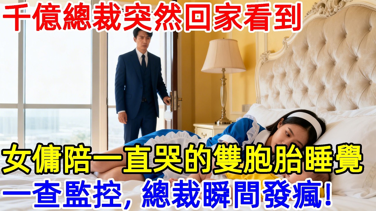 千億總裁突然回家，看到徹夜慘叫的雙胞胎竟在女傭懷裡熟睡...一查監控，總裁瞬間發瘋！#故事頻道 #故事分享 #情感#臺灣#情感故事#幸福人生