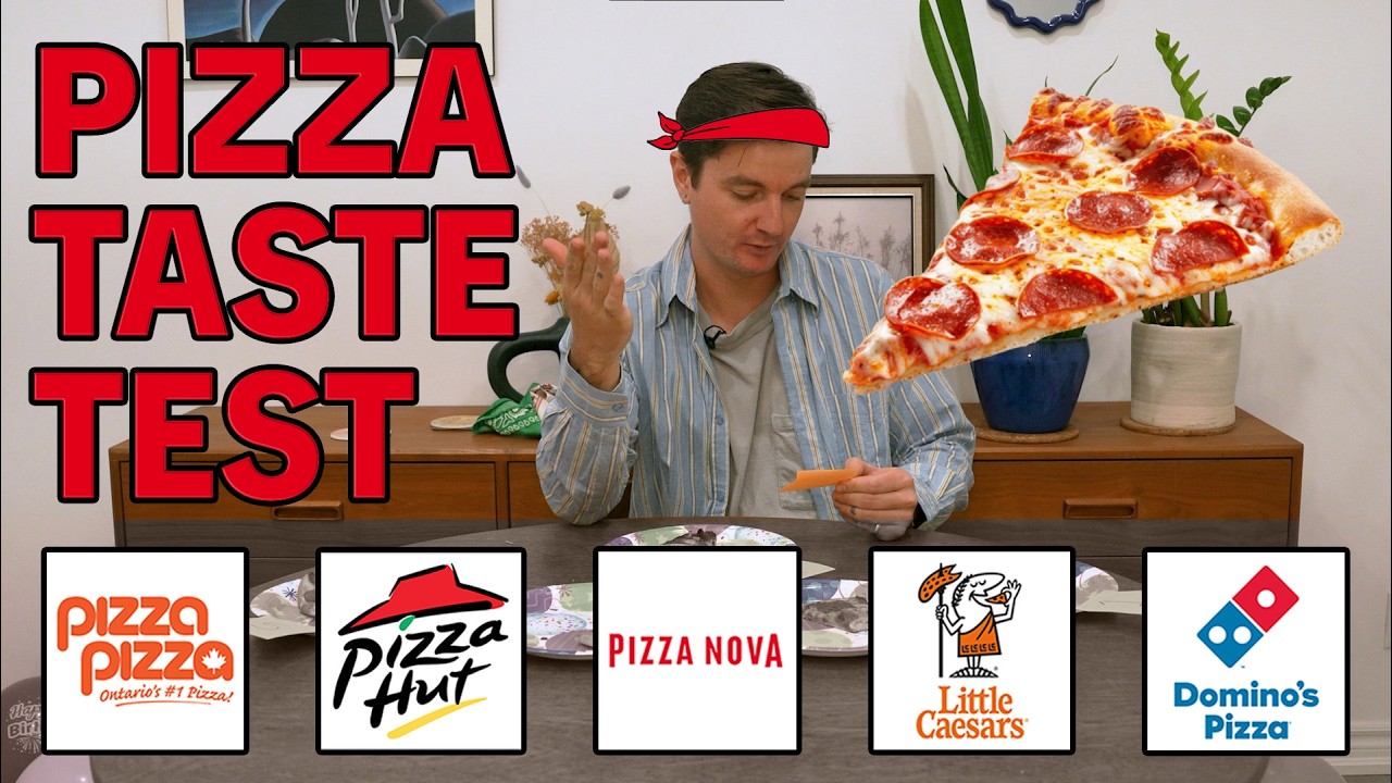 We Put On Blindfolds To Taste Test And Rank Canadian Pizza Chains