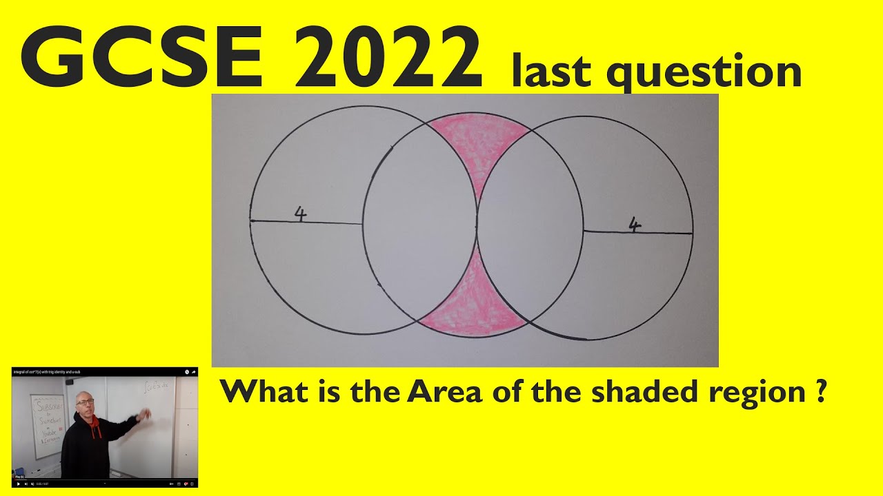 The circle question the last question GCSE 2022 Edexcel