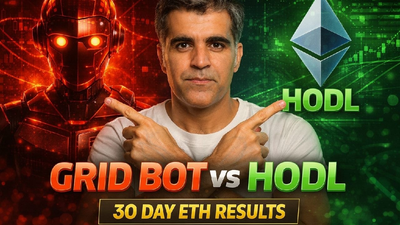 🤖 Crypto Grid Bot Trading vs. HODL: My 30-Day Ethereum Experiment $ETH Results!