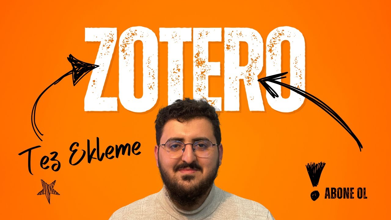Zotero Dersleri 4 - Zotero'ya Tez Nasıl Eklenir ?