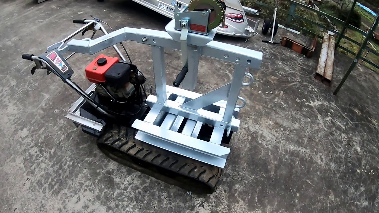 小型ボートけん引クローラー使用方法