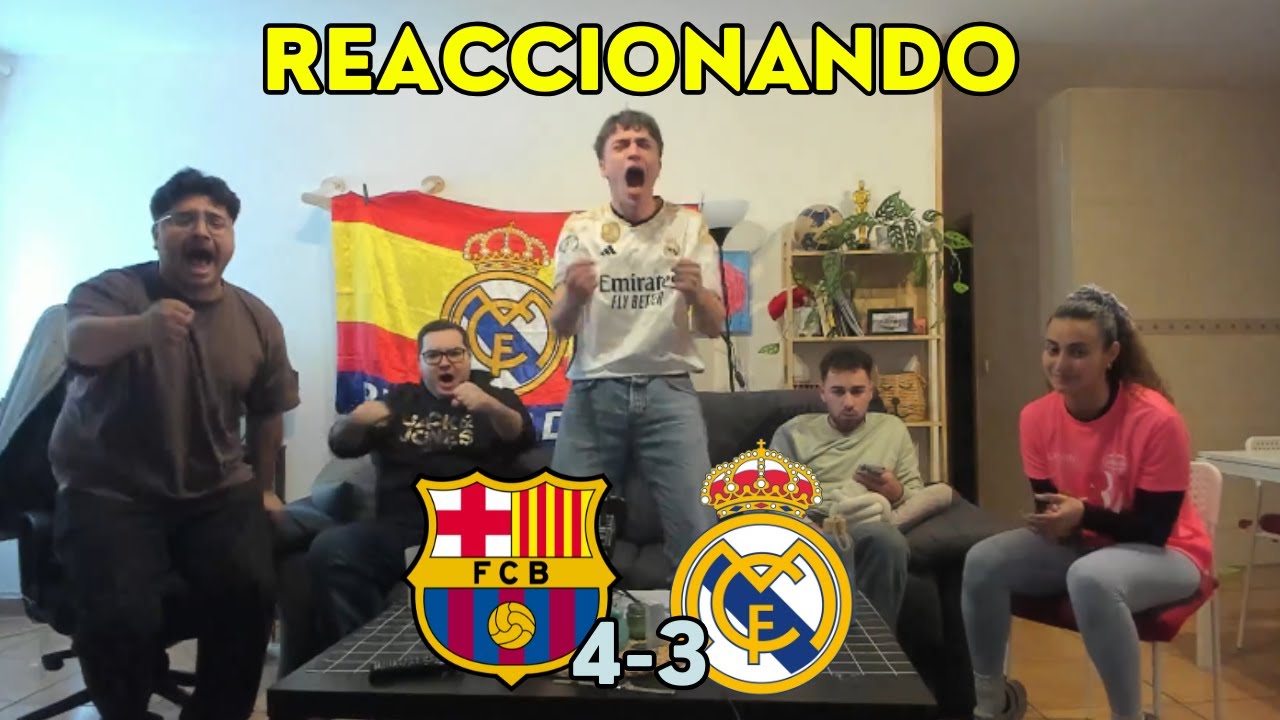 REACCIONANDO al BARCELONA - REAL MADRID. *perdemos la Liga*