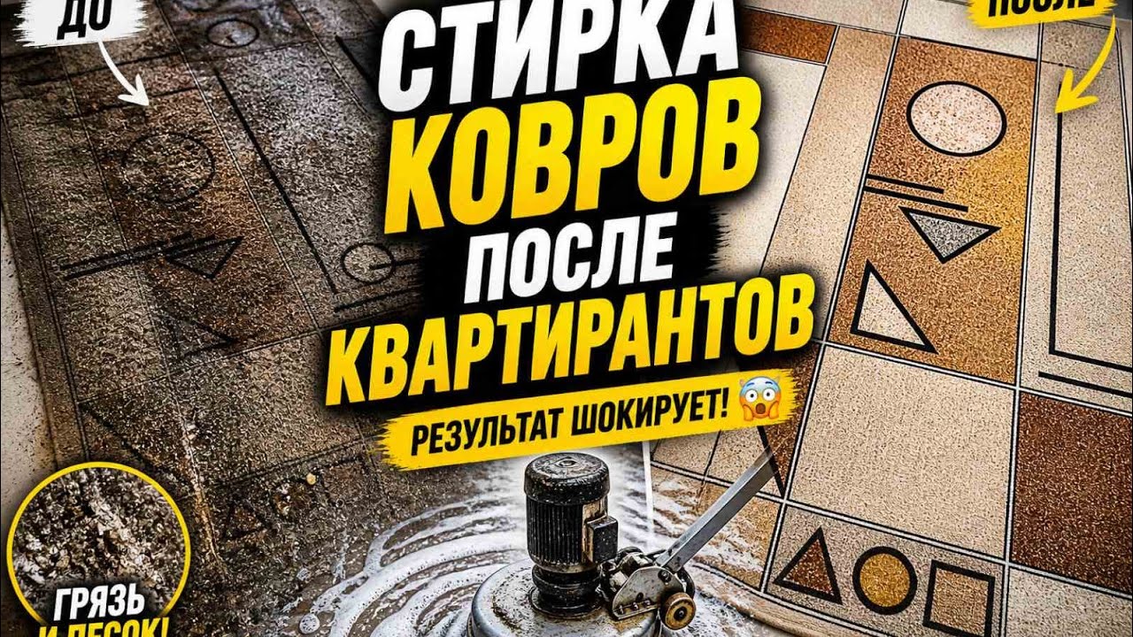 Carpets after tenants. Ковры после квартирантов.