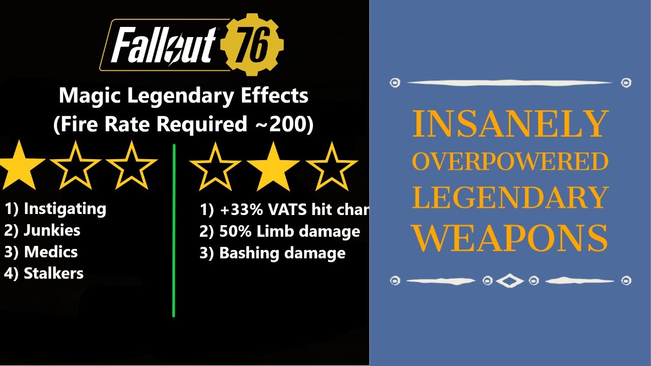 Fallout 76 Wastelanders: The Most OP Legendary Weapons