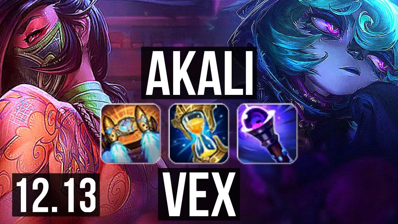 AKALI vs VEX (MID) | Legendary, 16/3/7, 400+ games | EUW Grandmaster | 12.13