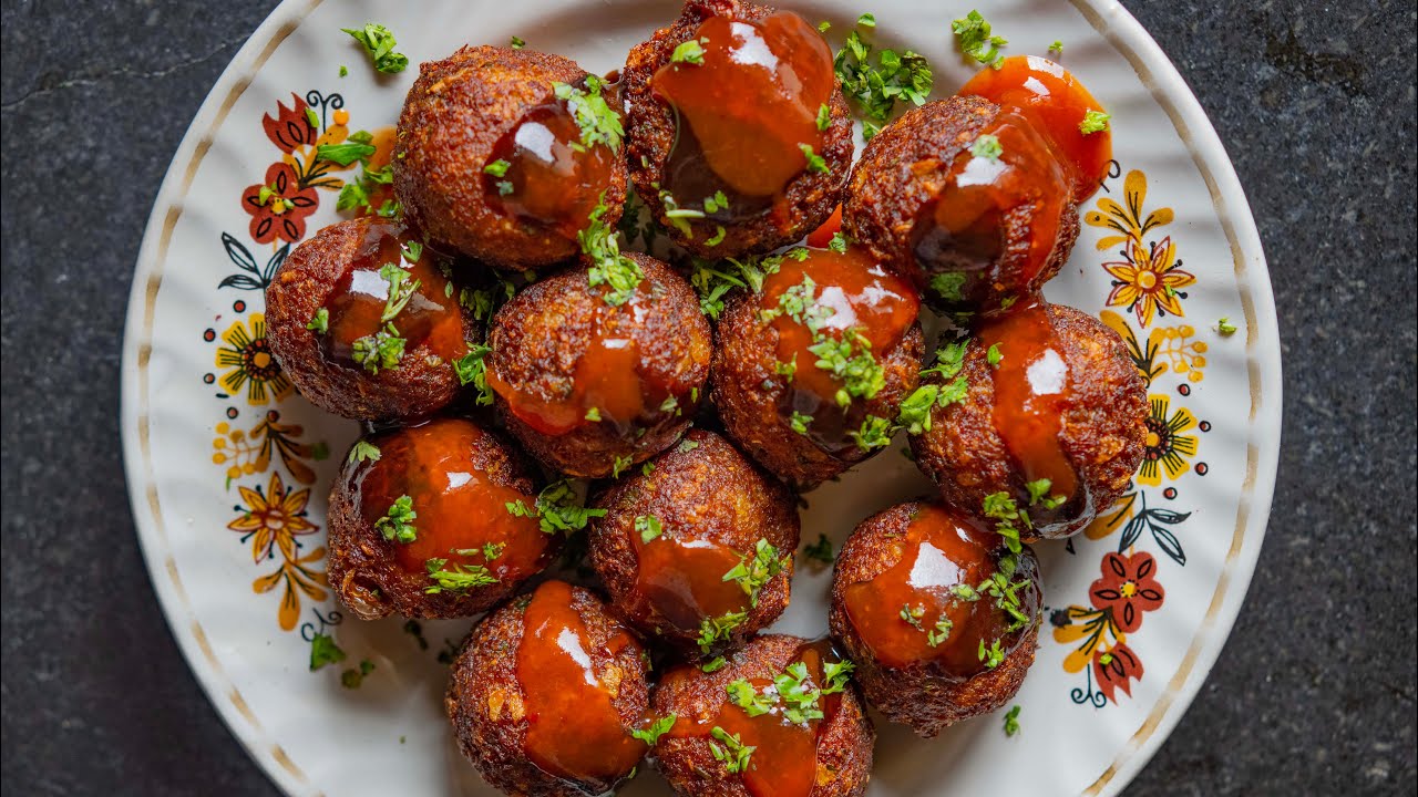 veg soya meatball | soya chunks meatballs | soya manchurian | veg soya meatball recipe