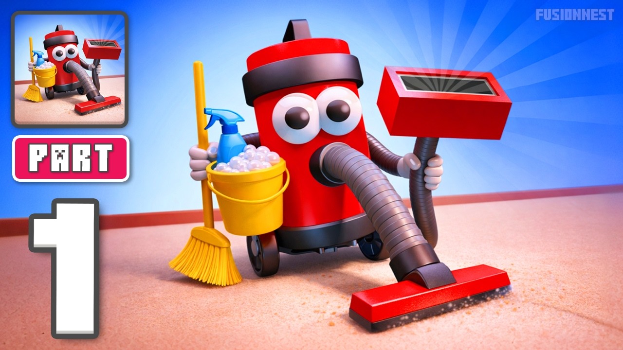 Clean Up 3D - Gameplay Walkthrough Part 1 - Make Everything Shine (iOS, Android)
