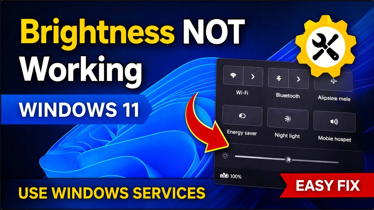 WINDOWS 11 | Brightness Control Not Working (Easy Fix)  