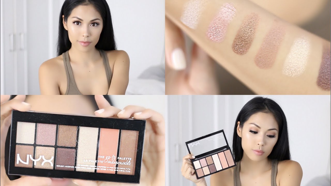 Full Face Nyx Cosmetics Go-To Palette Wanderlust Swatches & Review