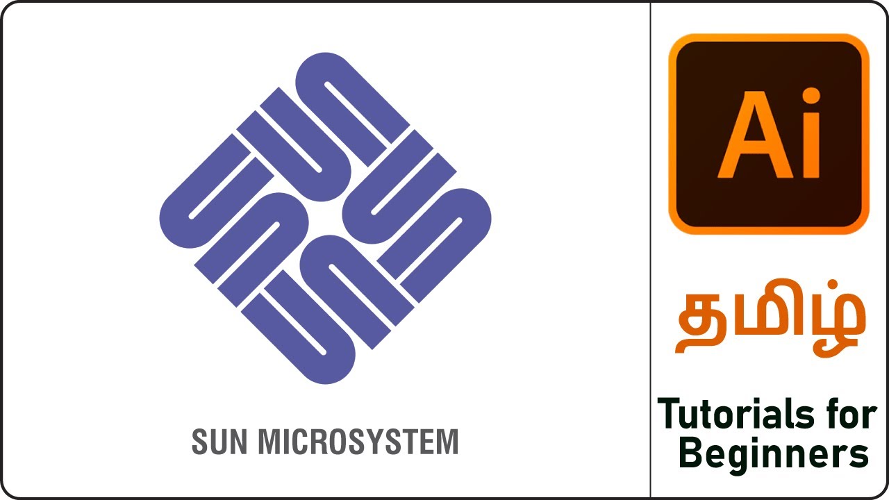Class-04 Sun Microsystem logo | Illustrator Tutorial in Tamil | Illustrator Tutorials in  - 2024