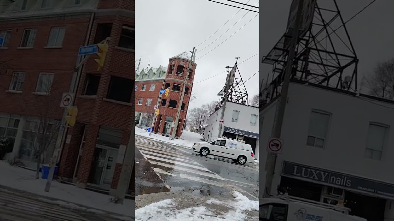 Biking to the Library After Snowfall | East York Toronto