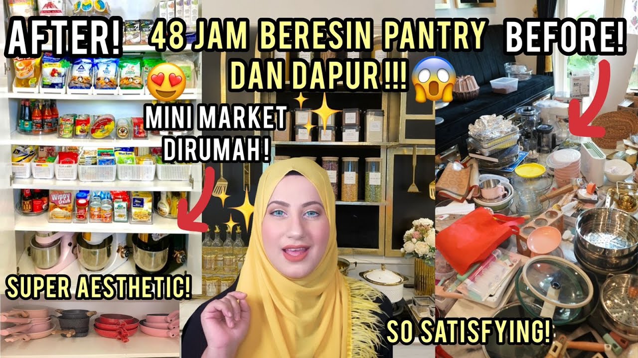 TASYI NGISI & BEBERES DAPUR!! ASMR REFILL + ORGANIZING Pantry 😍 MINIMARKET PINDAH KE RUMAH !