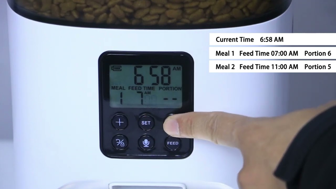 how to operate the automatic pet feeder(FT-3,FT-7)