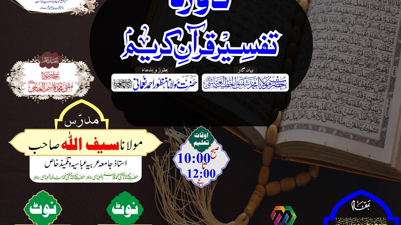 Sorat Ut Talaq To Sorat Ul Haqqa || Jama_Masjid_Shehzada 