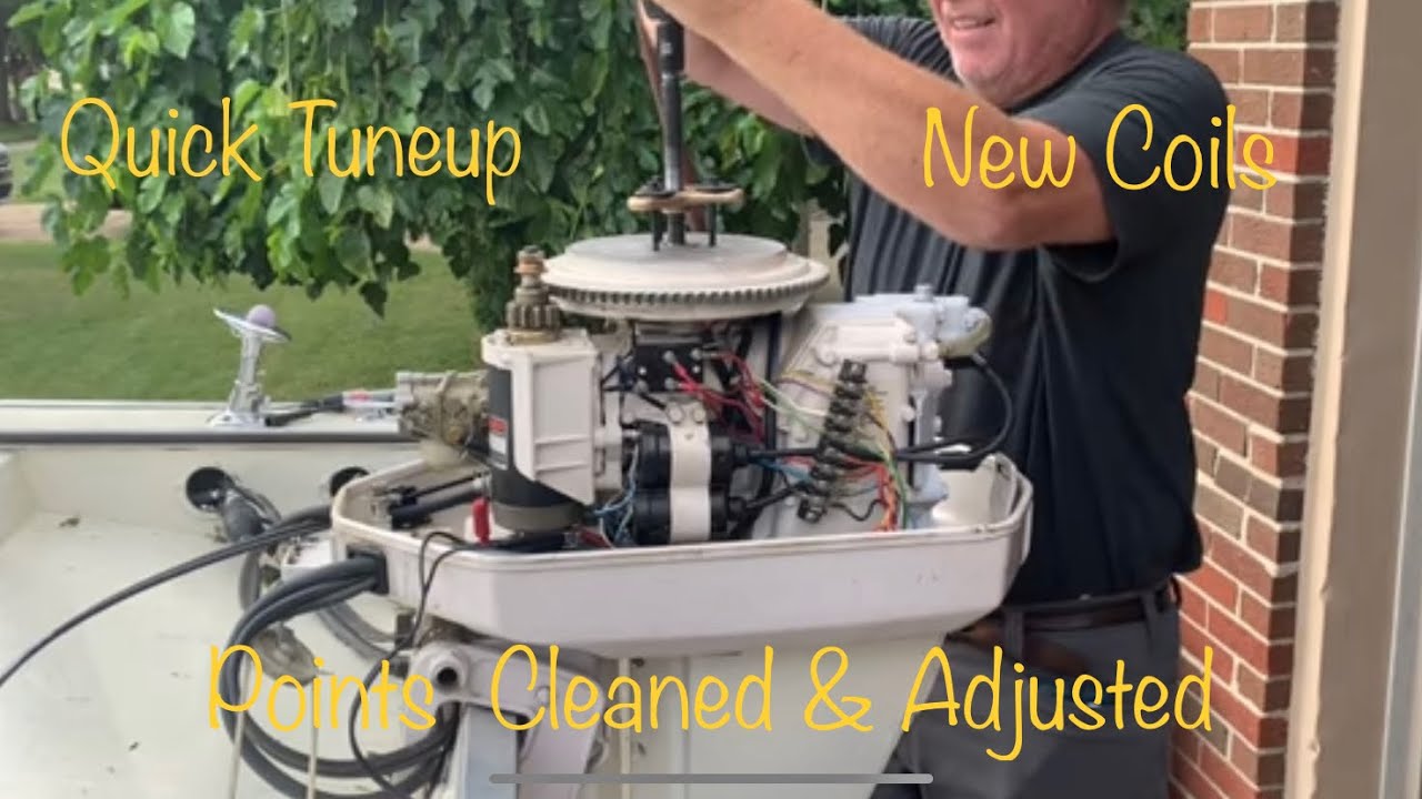 1980 45 hp Chrysler - Part 2 - Poor Running Fixed - Quick Tuneup - Start Up and Lake Trial