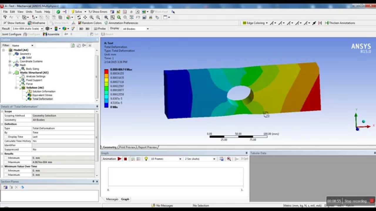 Учебное пособие по ANSYS Workbench &mdash; Введение в статические конструкции