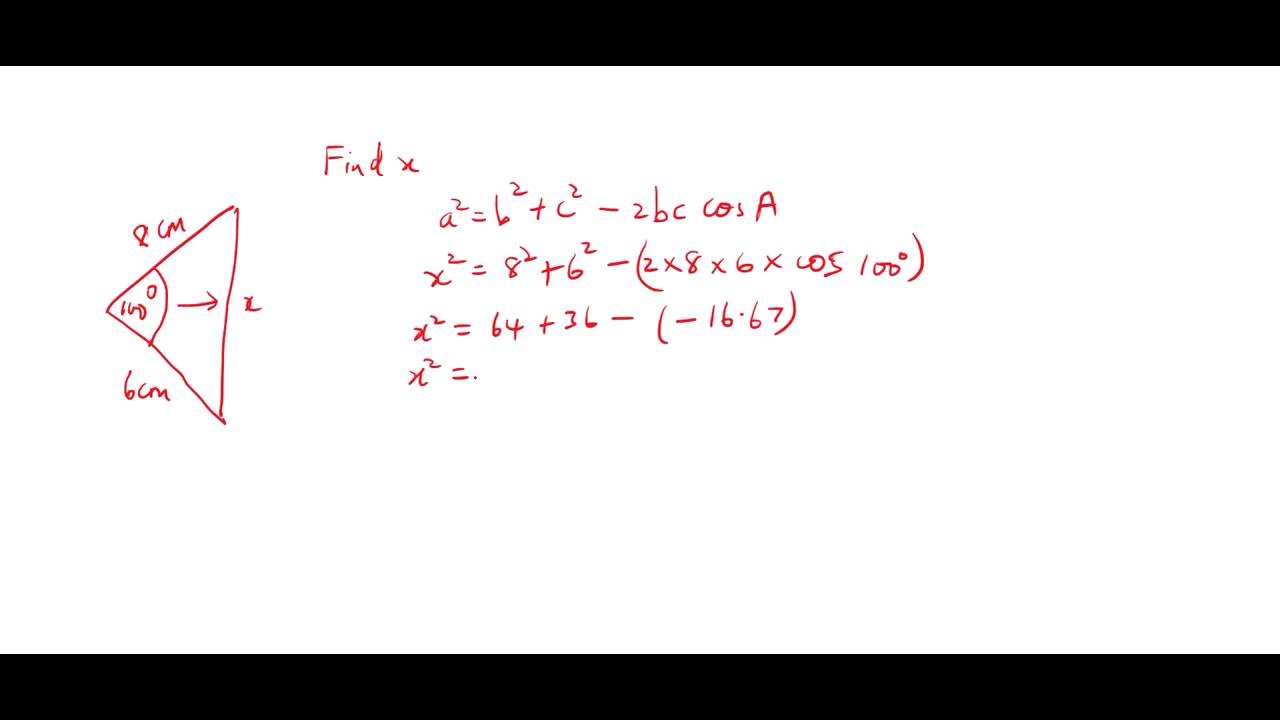 CSEC Maths - Sine Rule and Cosine Rule