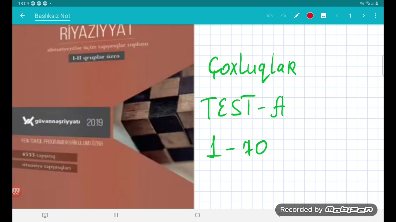 Güvən çoxluqlar Test A 1-70