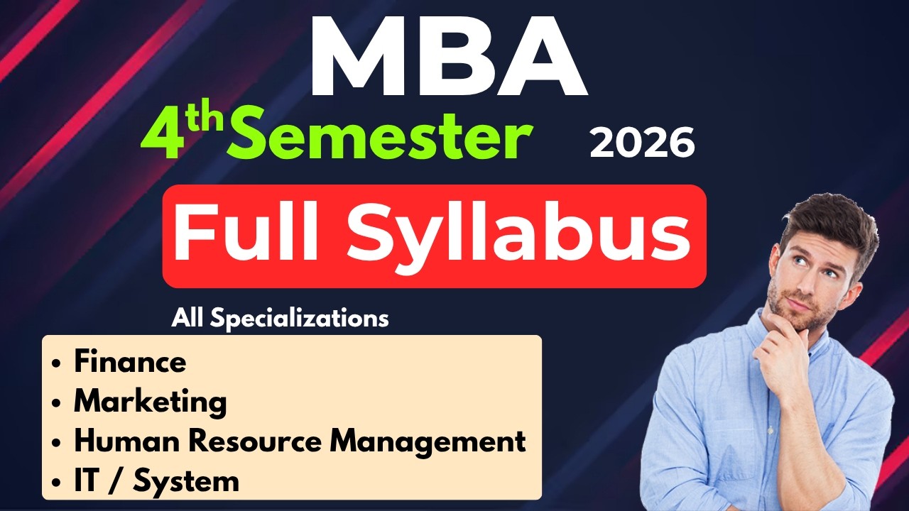 MBA 4th Semester Complete Syllabus 2026 | Must Watch Before Exams 🚀#mba4thsem #mba @FinalFocusYt