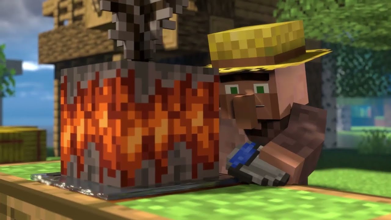 Steve Fights CREAKING MONSTER for save the village - Full Animation (Minecraft)