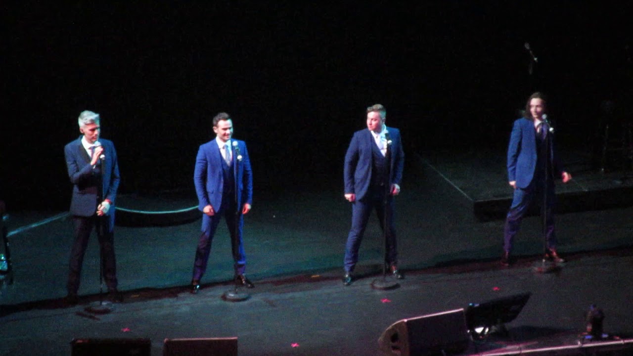 Collabro supporting Barry Manilow Grease at Leeds Arena 1.9.18