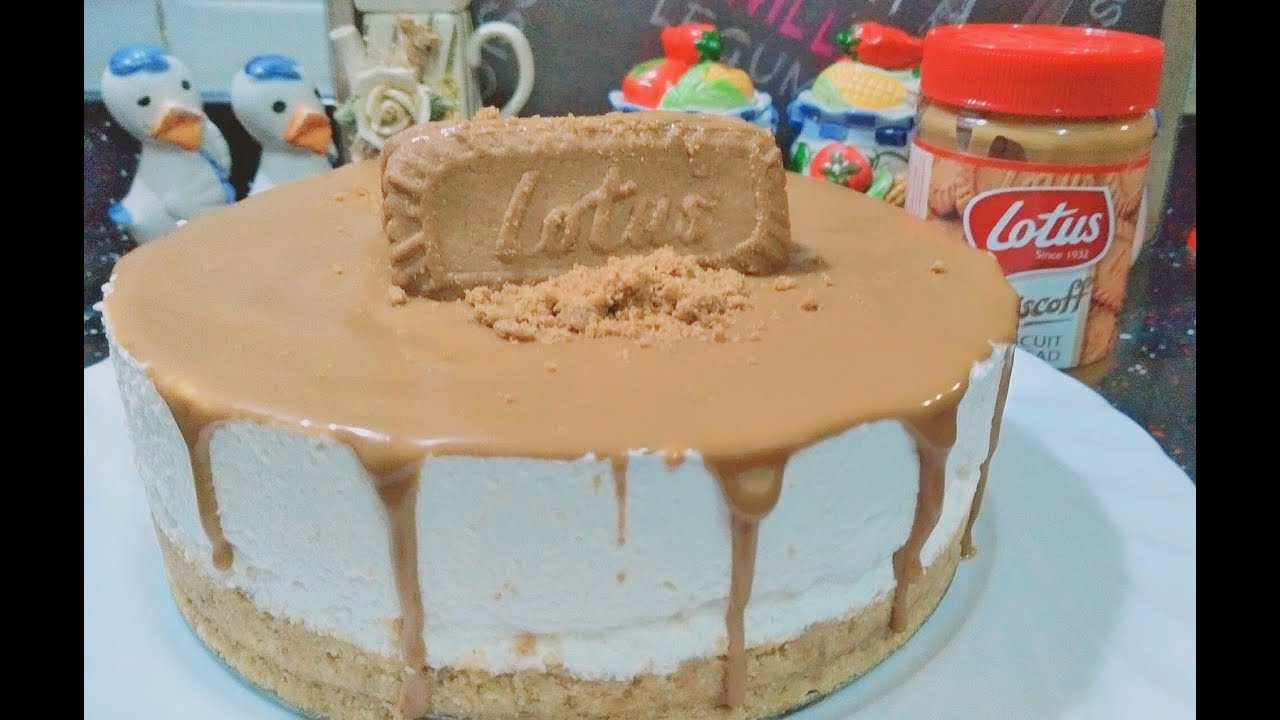 تشيز كيك اللوتس 😍 بدون بيض او جيلاتين سهلة جدا وسريعة مش هتاخد منك اكتر من نص ساعة