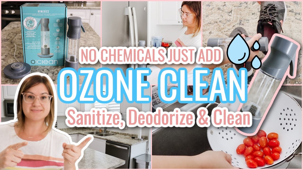 OZONE CLEAN BY HOMEDICS | CONVERT TAP WATER INTO A MULTI-PURPOSE CLEANER, SANITIZER AND DEODORIZER