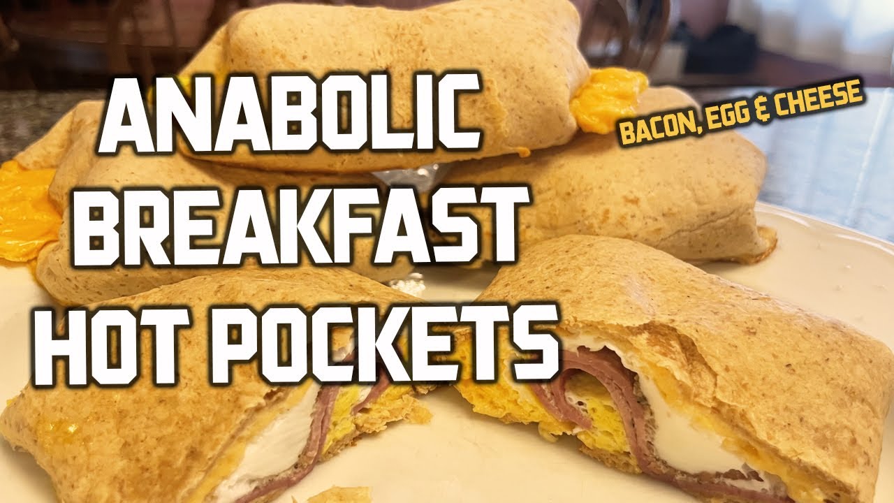 ANABOLIC BACON EGG & CHEESE HOT POCKETS | High Protein Breakfast Recipe