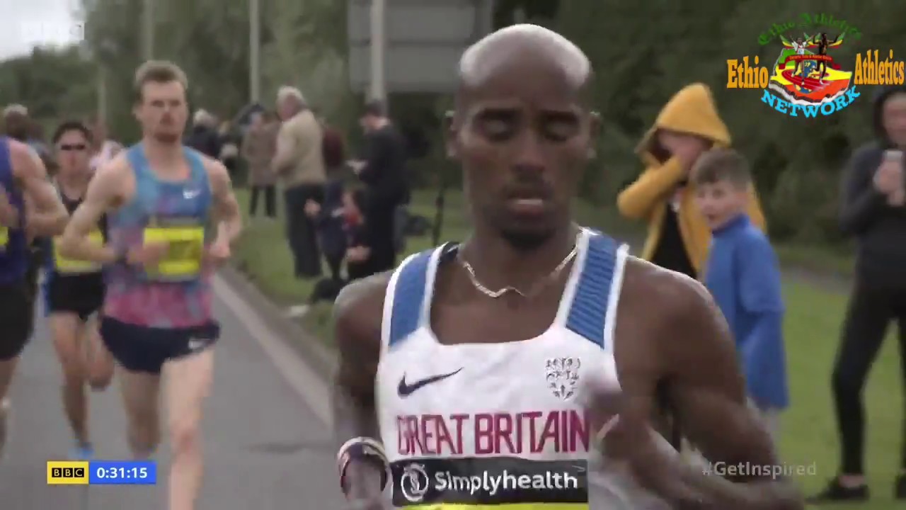 Mo Farah vs Jake Robertson vs Feyisa Lilesa | Great North Run 2017 Men's Full Race