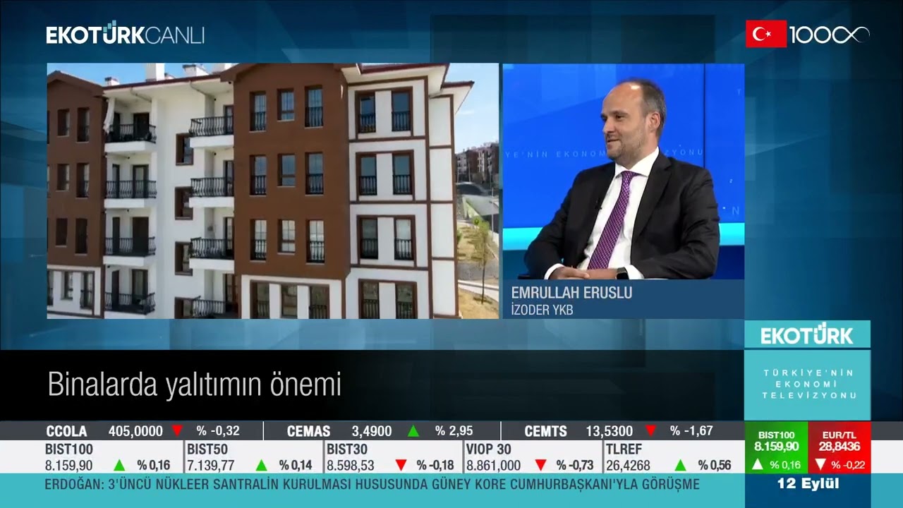 İZODER Yönetim Kurulu Başkanı Emrullah Eruslu, EKOTÜRK TV'ye Katıldı!