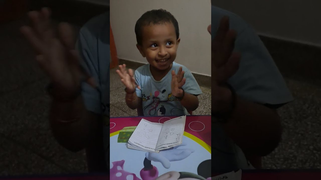 Toddler's Joyful Study Time with Dad 📚❤️ #familymoments #shortsfeed #cute #funny #cute #dad #shorts