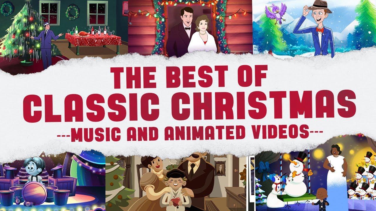 Classic Christmas Songs & Animated Music Videos 🎄 | 1+ Hour Classic Christmas Music Mix