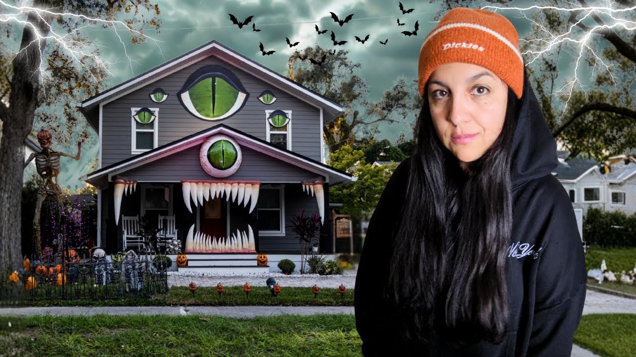 Así adornan las casas en Estados Unidos para HALLOWEEN | ¡Gastan muchísimo! 🎃🏠