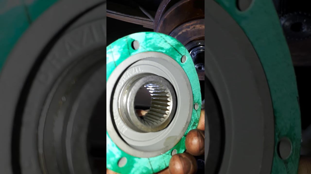 Troca da roda livre automática para a roda livre manual avm da pampa jeep 4x4.