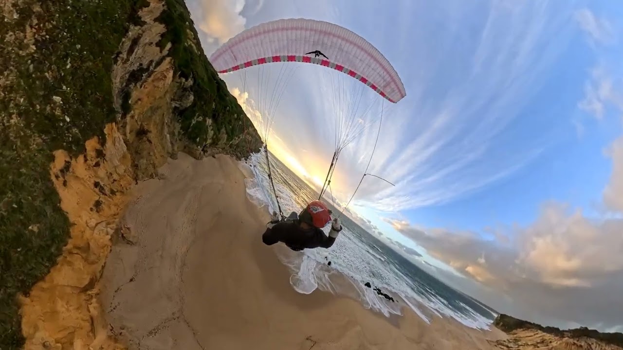 @windtech_paragliders Dune 16m Parakite Flying at Praia das Bicas - Portugal.
