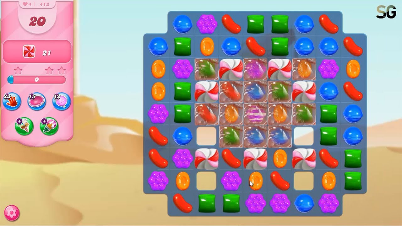Candy Crush Saga Level 412 (2021 Version)