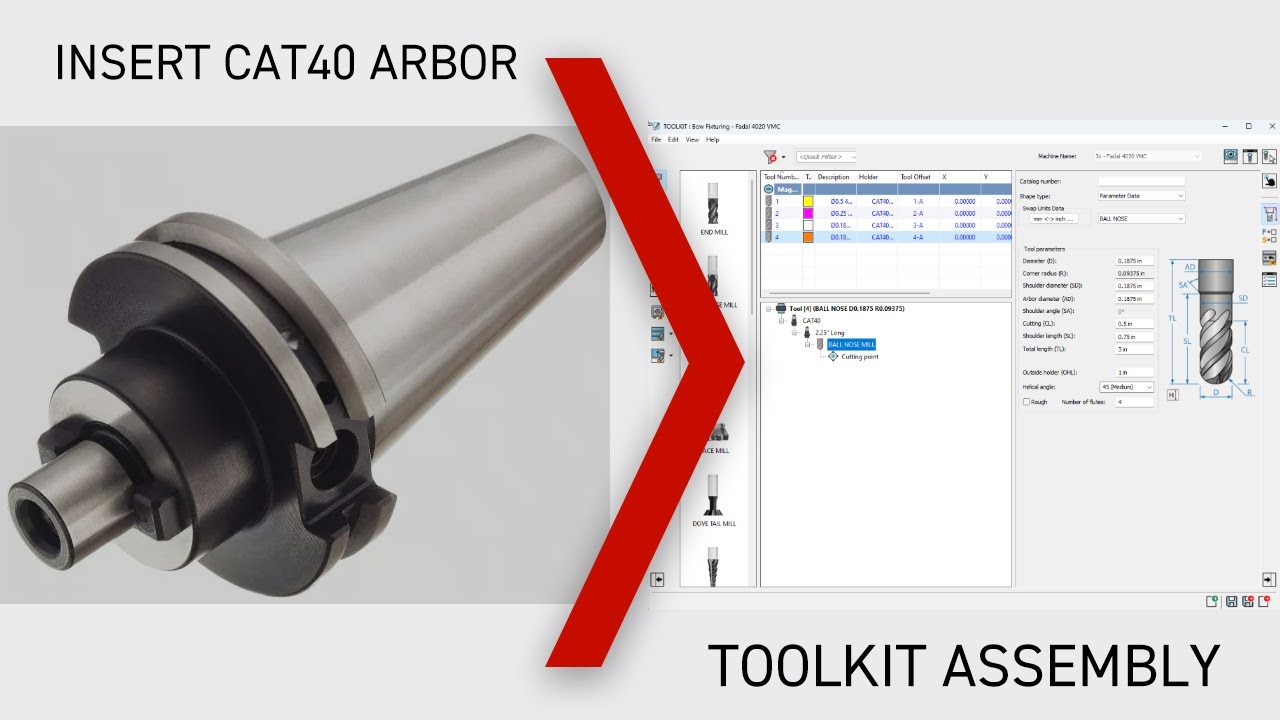 CAT40  Arbor to ToolKit