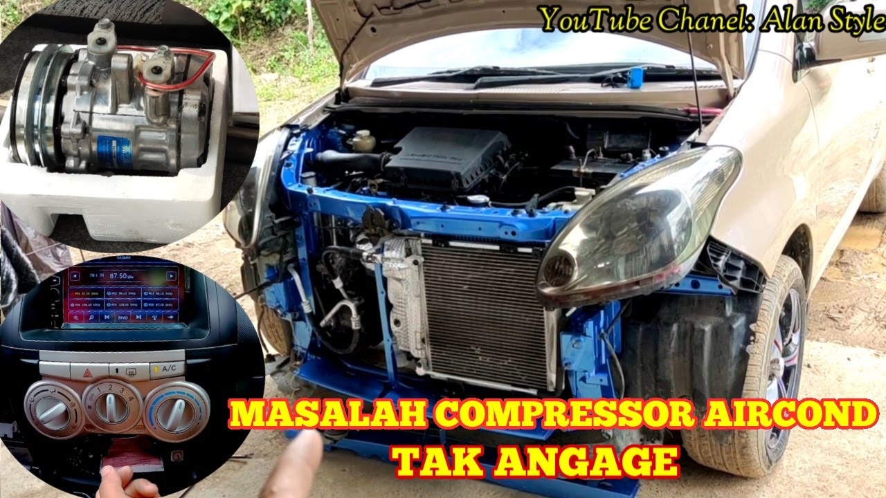 AIRCOND TAK SEJUK!! JIKA COMPRESSOR AIRCOND KERETA KORANG TIDAK JALAN, APA YANG PERLU KORANG CHECK?