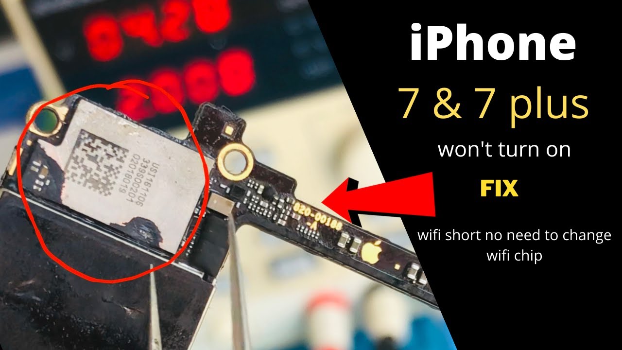 iPhone 7 Won't Turn On Wifi Ic Short Fix!without change wifi ic