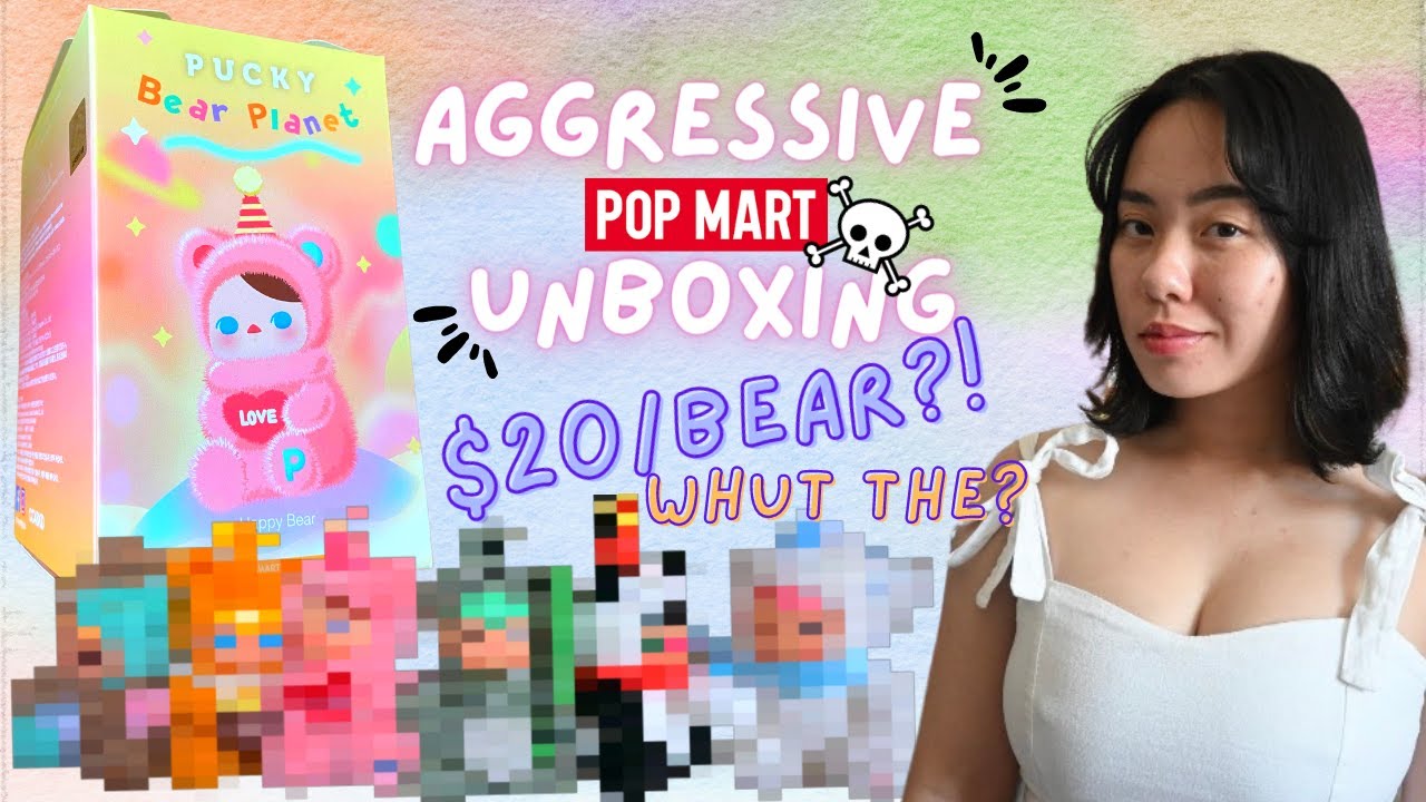 Pop Mart's Pucky Bear Planet Complete Set Unboxing