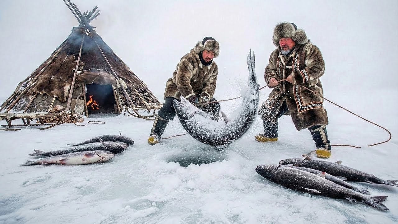 5,000 KG Ice Fishing in −71°C ❄️ Feeding an Entire Frozen Village | Humans vs Nature