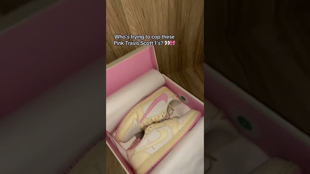 Howkick unboxing Travis Scott Jordan 1s low Muslin Shy Pink