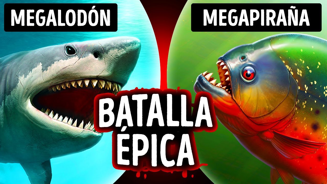 ¿Y si el Megalodón y una Megapiraña se encontraran cara a cara?