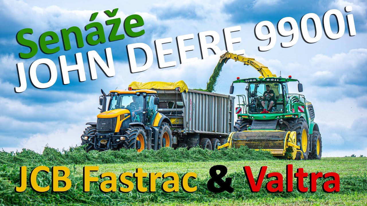 😱 Senáže vojtěšky | 💪🦌 Big John Deere 9900i | JCB Fastrac & Valtra | Jasno Jasenna & Rols Lešany