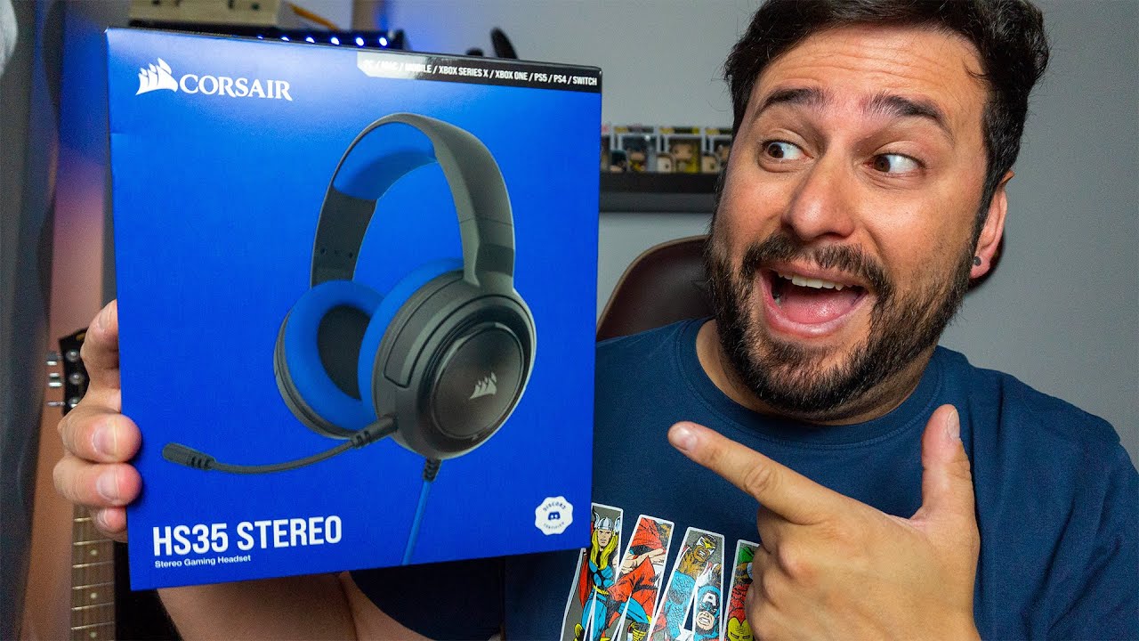 Headset Gaming CORSAIR HS35 - Unboxing e primeiras impressões