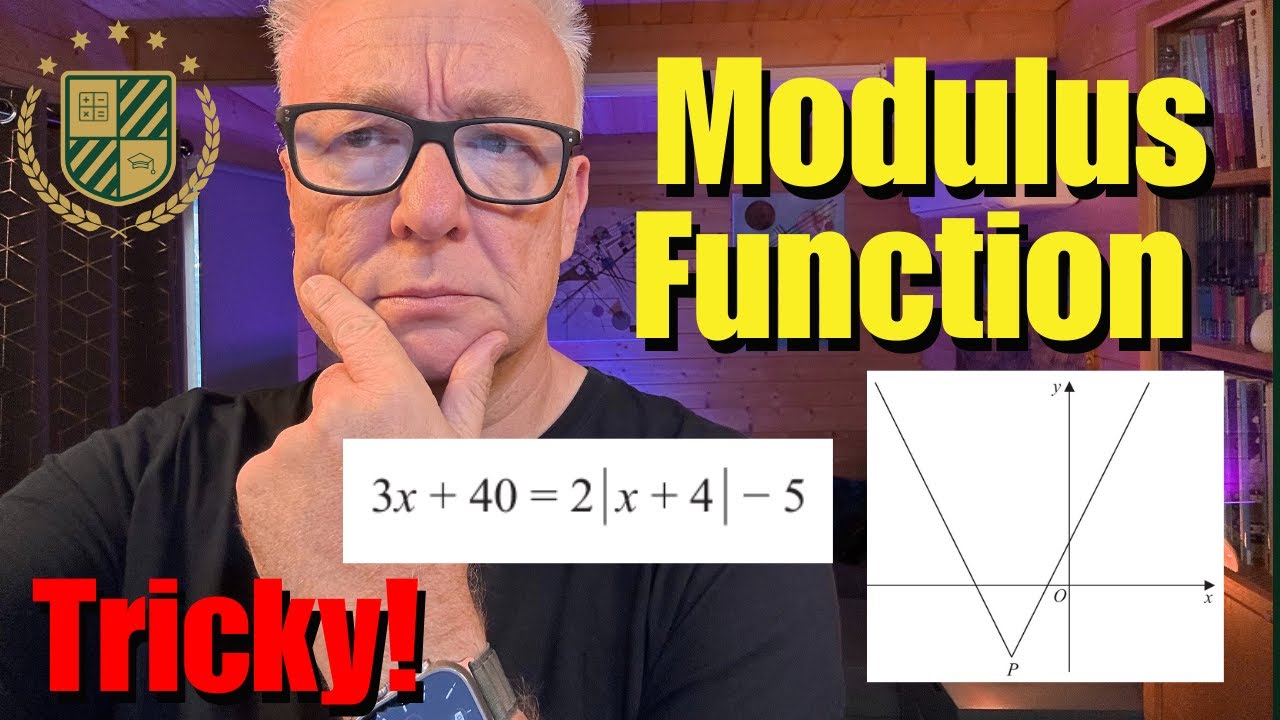 Edexcel A-Level Maths 2020 Paper 2 (Pure) Q14 | Modulus Function