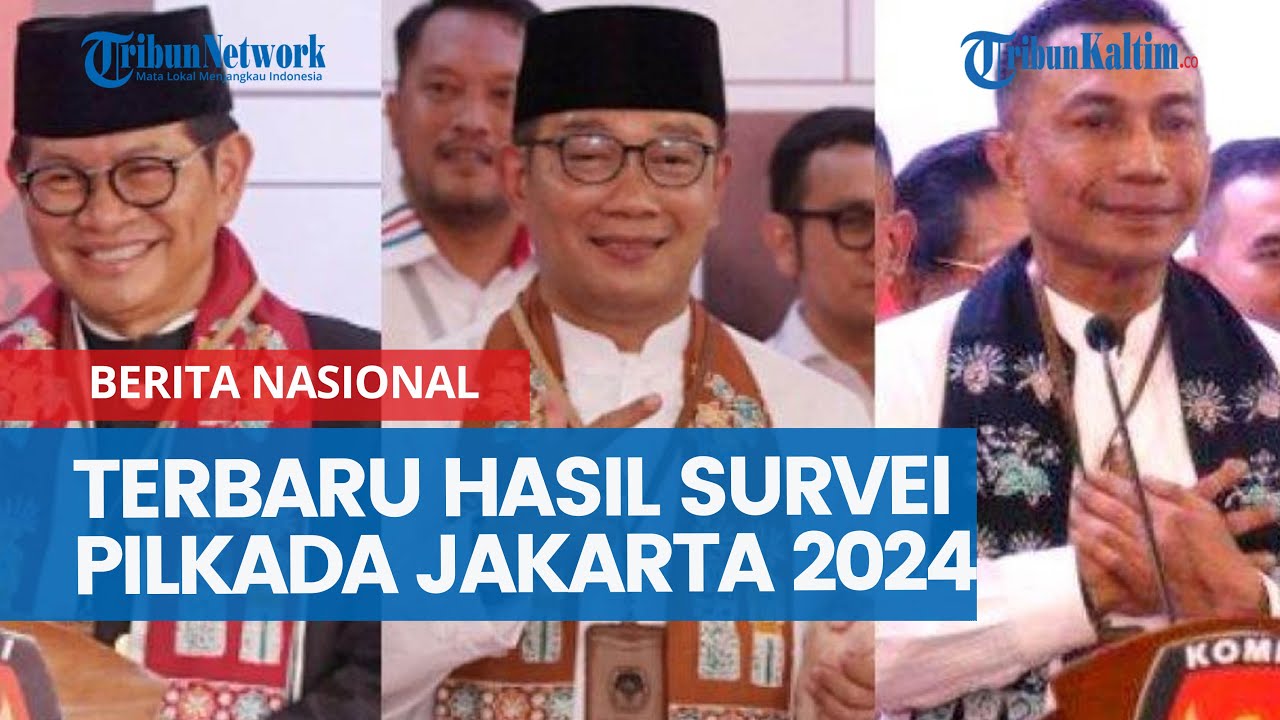 Terbaru Hasil Survei Pilkada Jakarta 2024, Tipis Selisih Elektabilitas Ridwan Kamil vs Pramono Anung